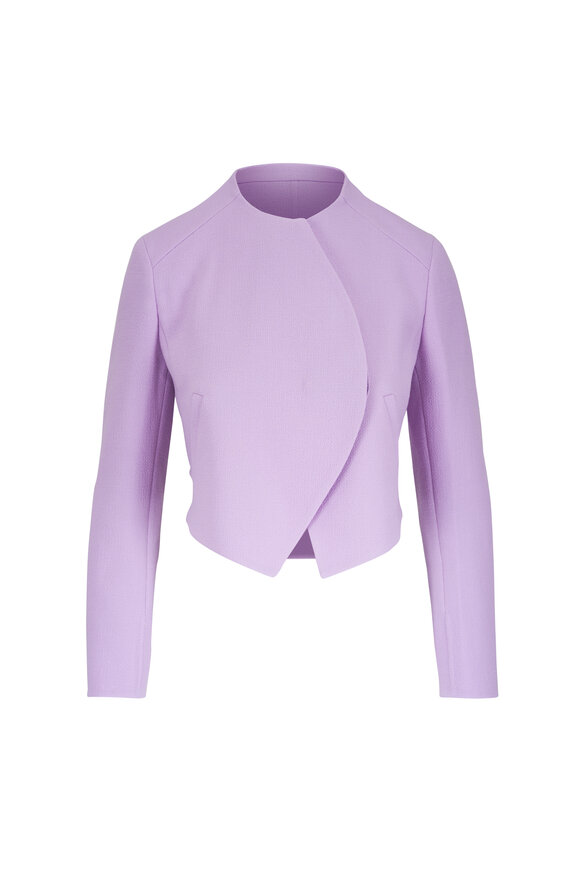 Akris Hynora Lavender Wool Jacket - view 1
