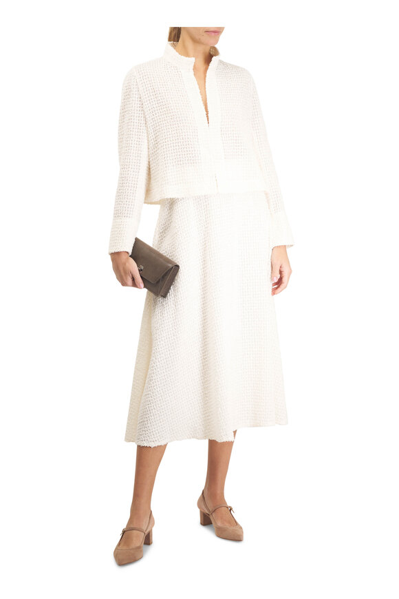 Akris Anouk Taupe Envelope Shoulder Bag - view 7