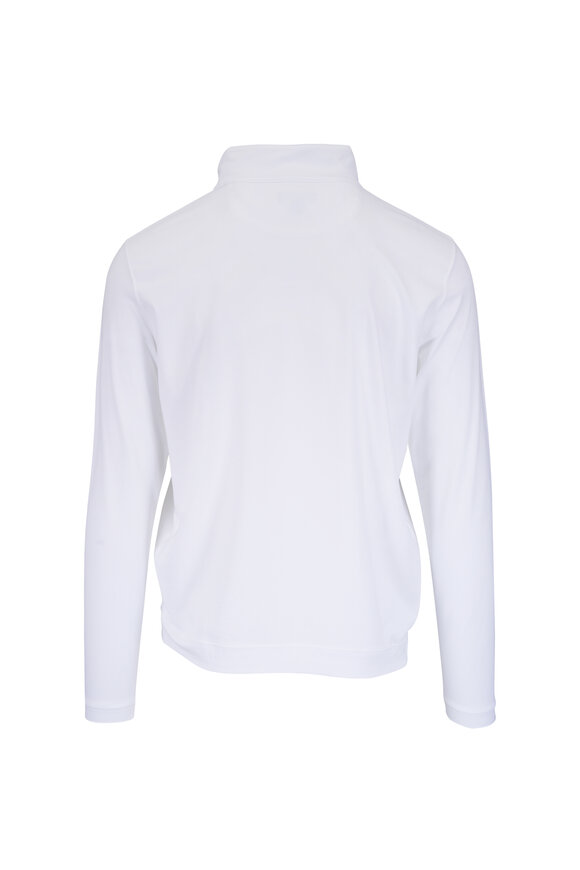 Peter Millar Albatross White Quarter-Zip Pullover - view 5