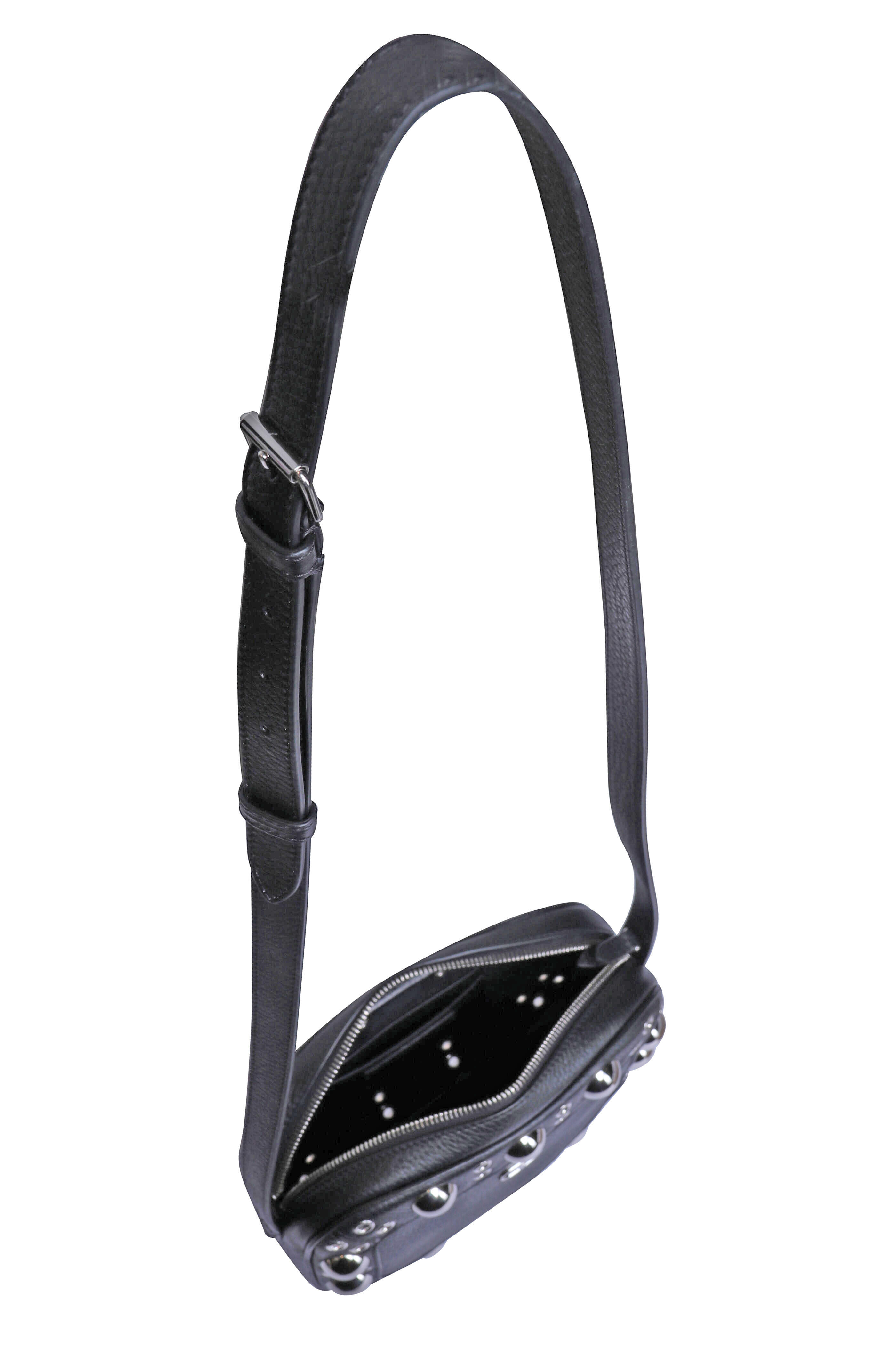 Valentino Garavani - Nellcote Grainy Crossbody Bag in Black