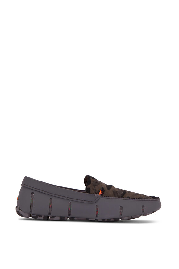 Swims - Night Camo & Gray Knit Venetian Loafer