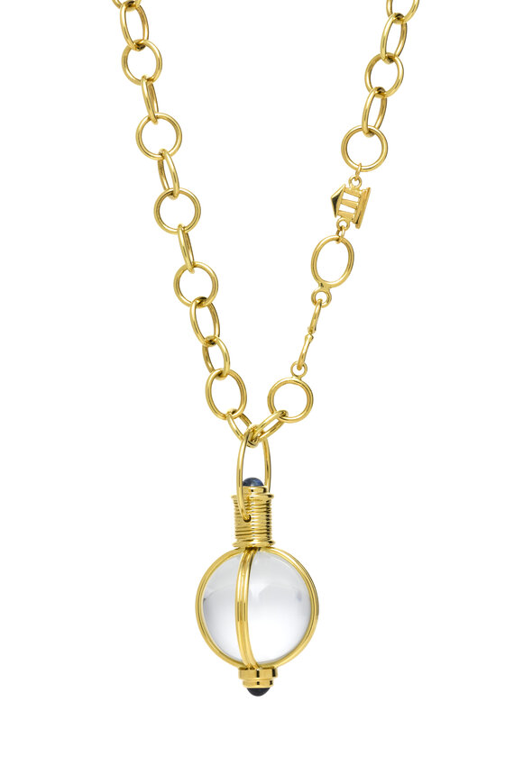 Temple St. Clair 25th Anniversary Archival Sapphire Crystal Amulet - view 1