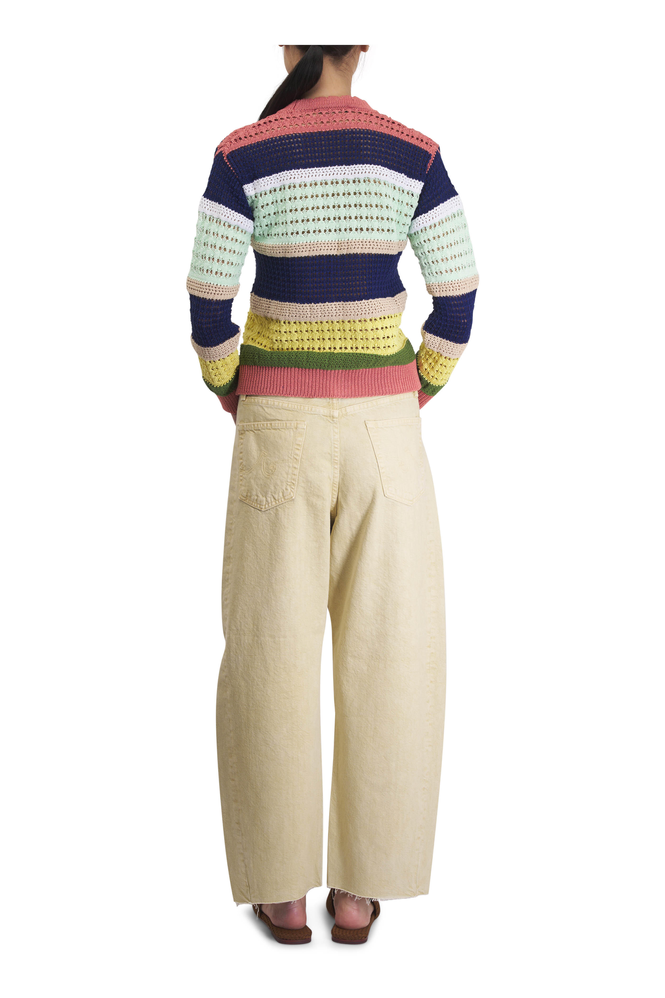 AG - Hattie Wheat Crop High-Rise Barrel Pant