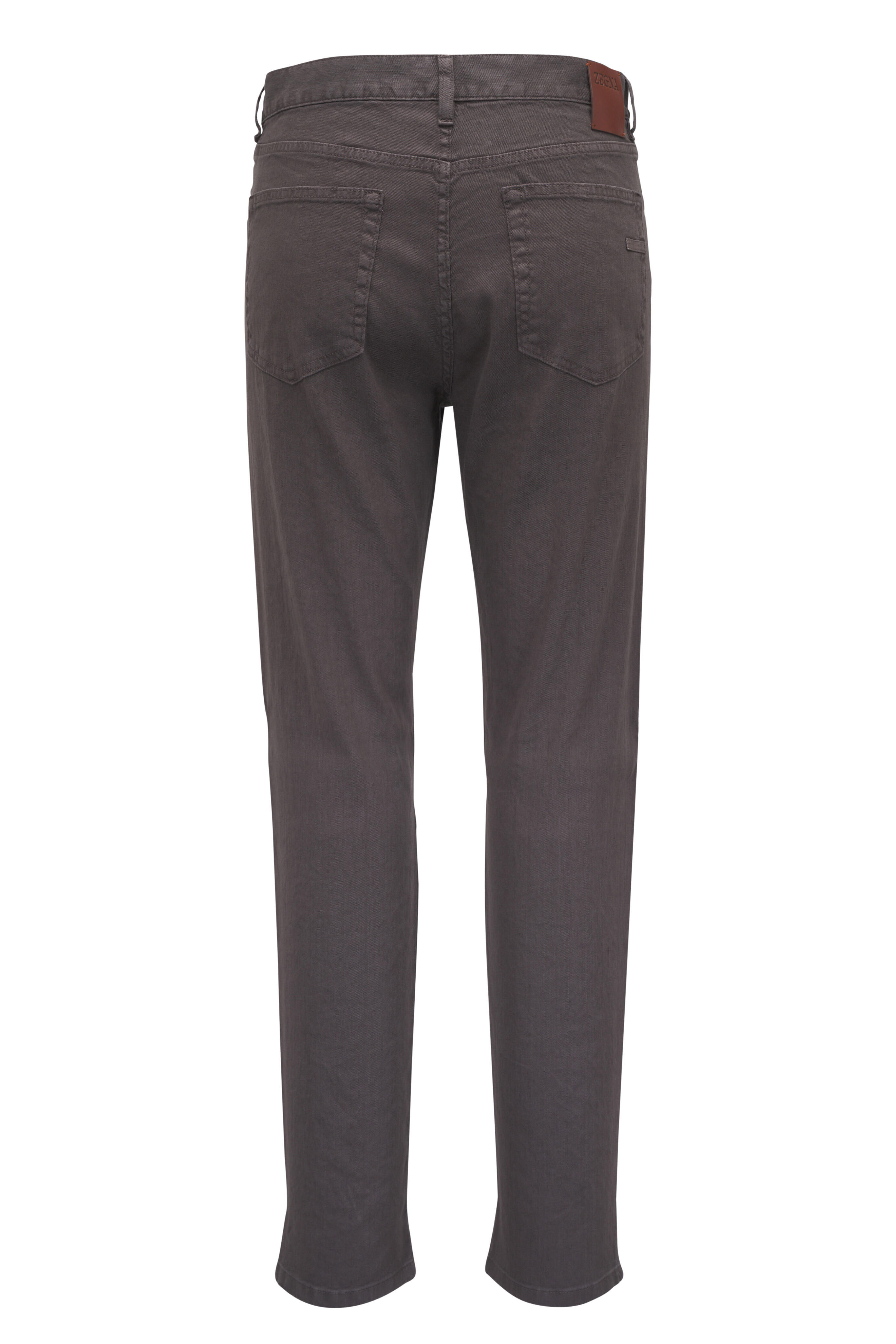 Zegna - Roccia Dark Taupe Stretch Linen & Cotton Pant
