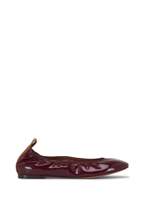 Lanvin - Ballerina Burgundy Patent Leather Flat