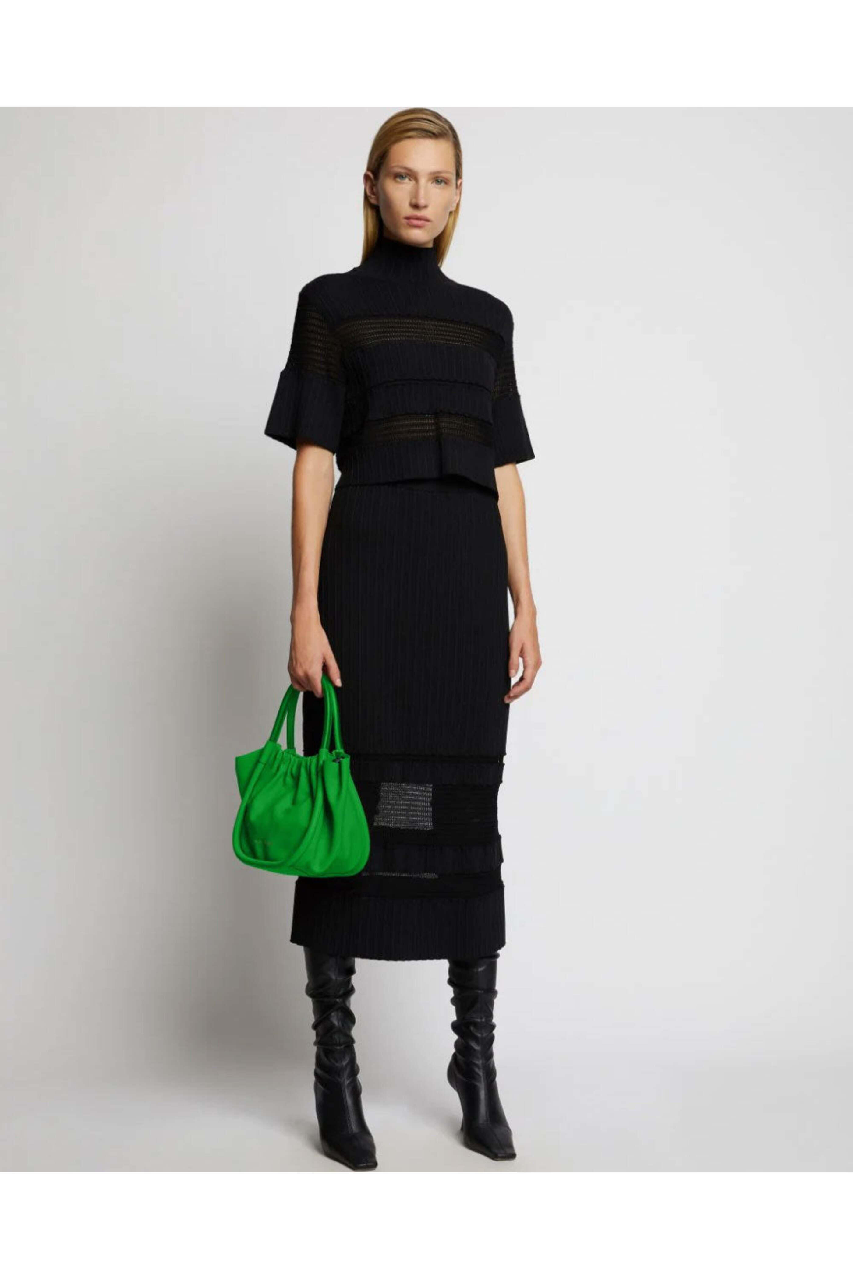 Proenza Schouler - Small Ruched Crossbody Tote in Bottle Green