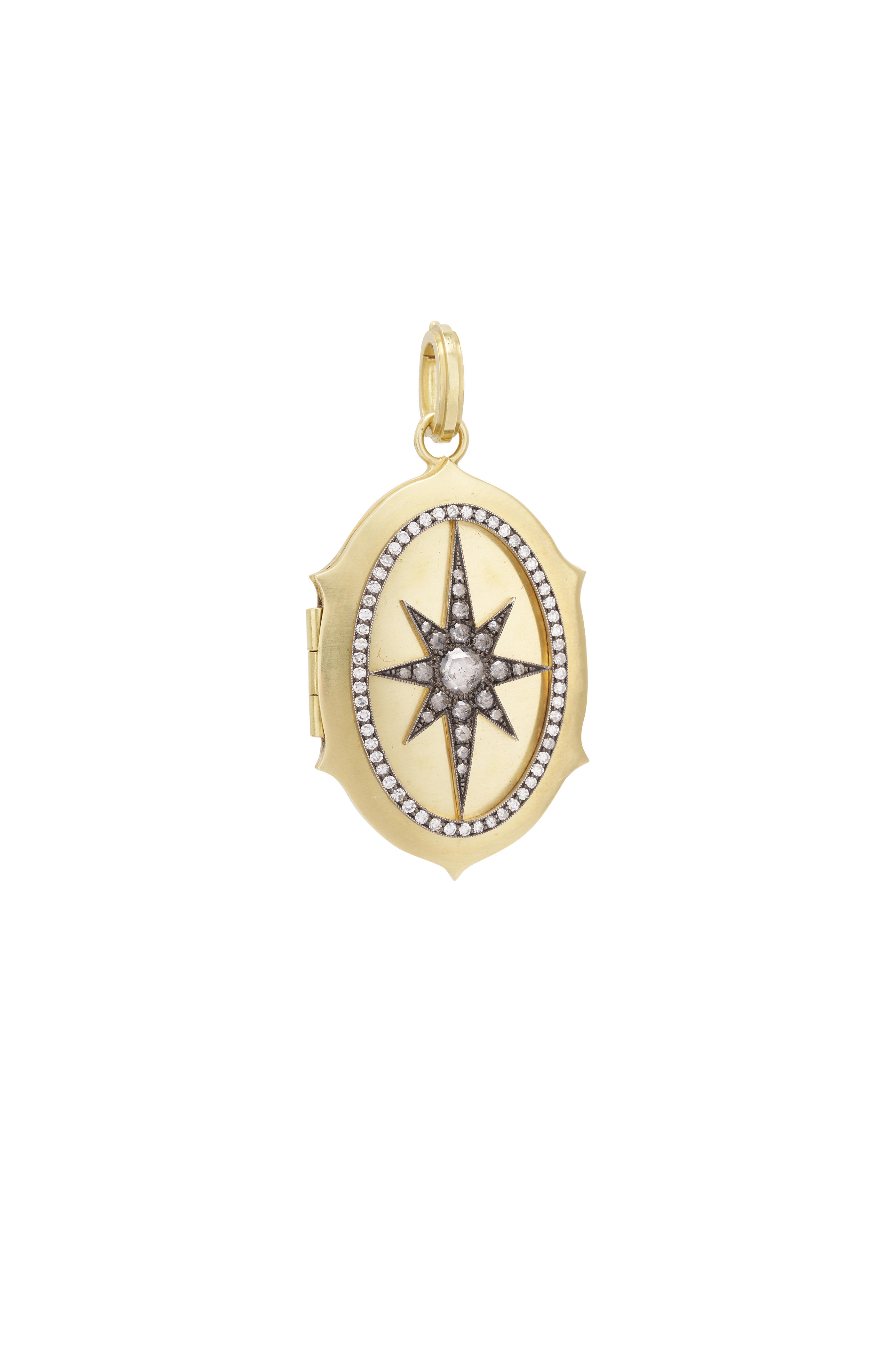 Sylva & Cie - 18k Yellow Gold Silver Large Locket