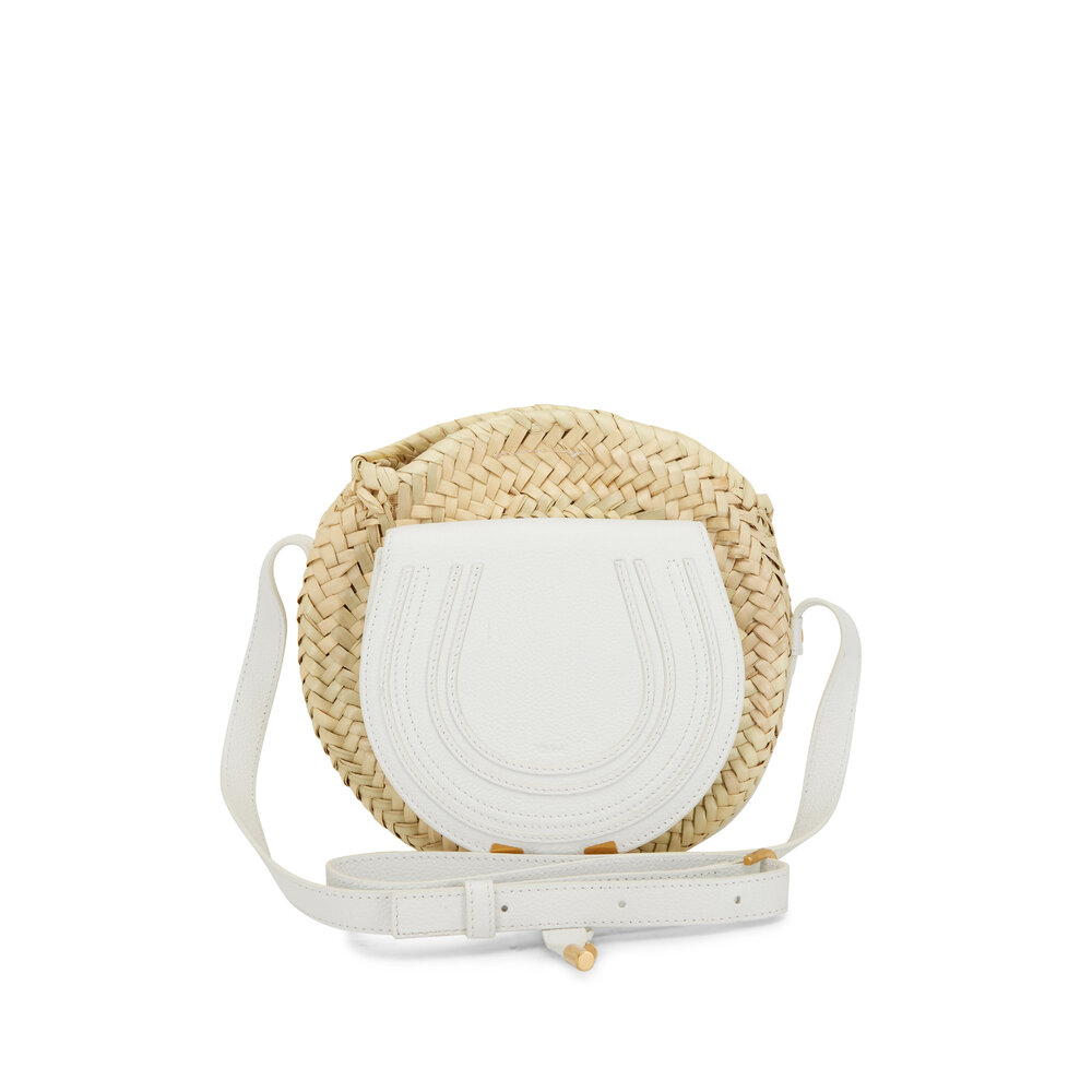 Chloé Women's Neutral Marcie Raffia Cross Body Bag - Brown - Crossbody Bags