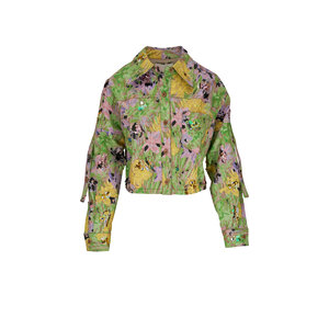 フィリップリム　ジャケット 3.1 Phillip Lim - Flowerworks Printed Twill Cropped Jacket