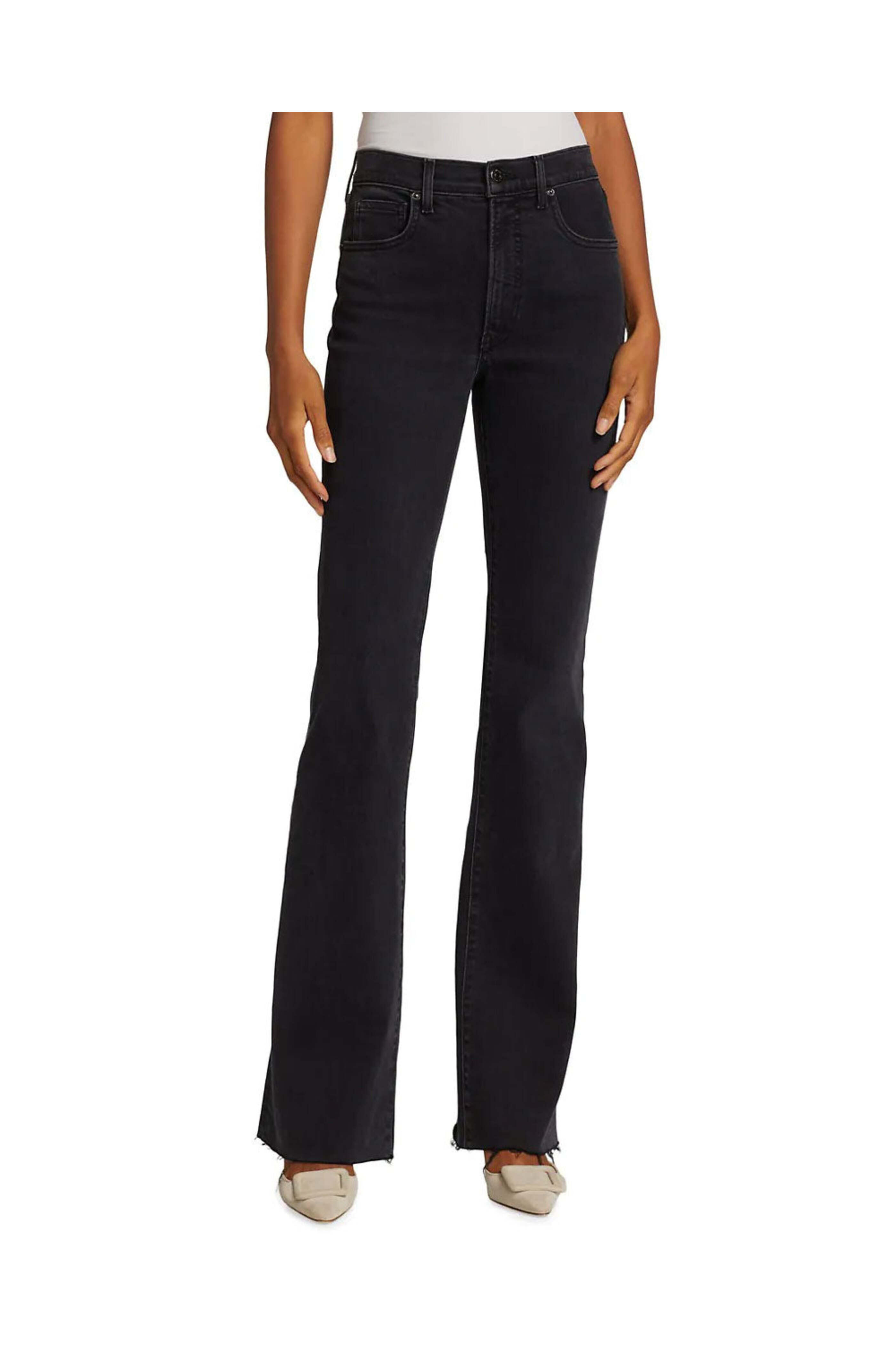 Veronica Beard - Leena Raw Hem Bootcut Jean in Washed Onyx