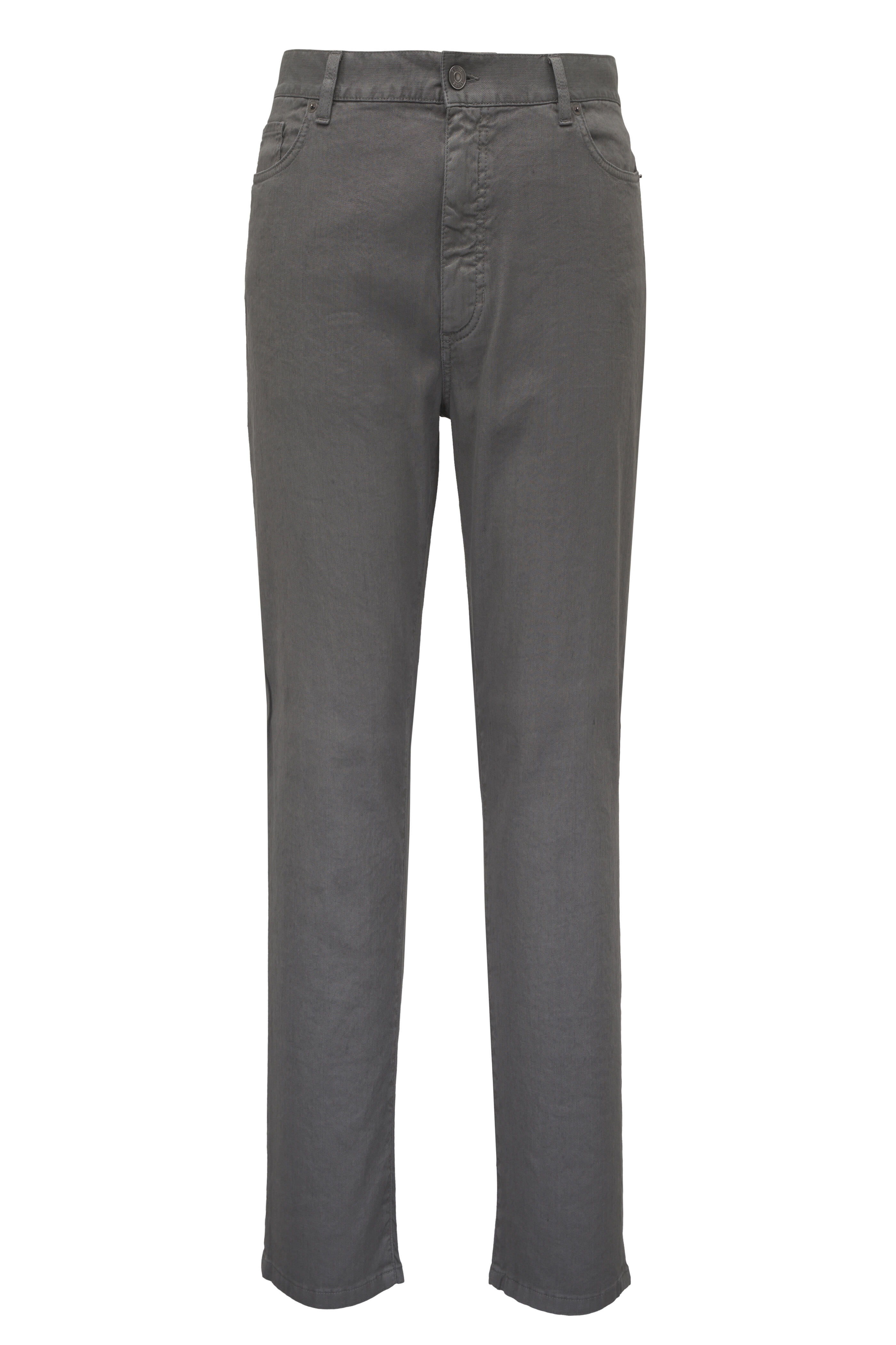 Zegna - Dark Taupe Cotton Five Pocket Pant