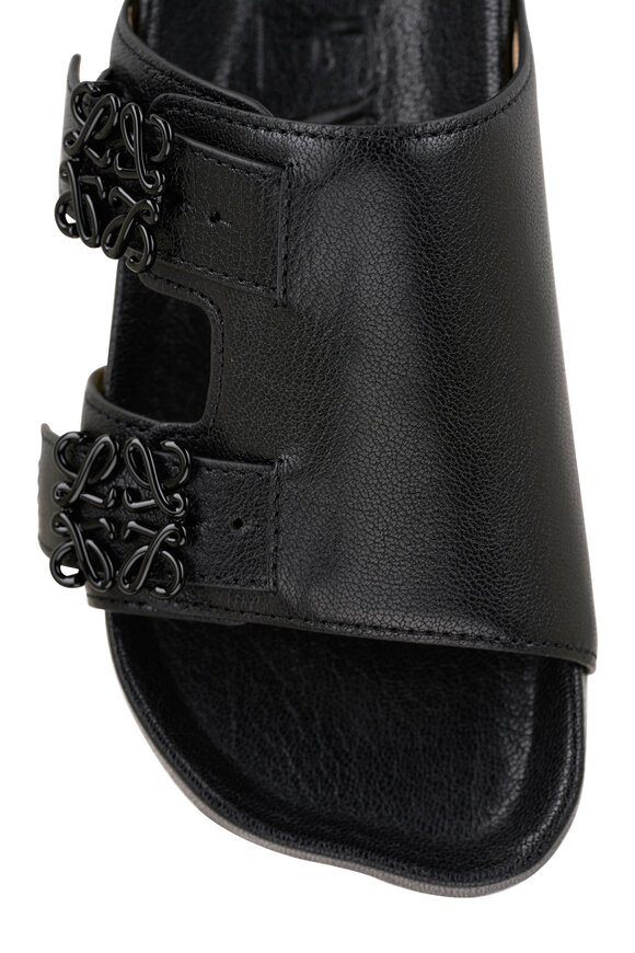 Loewe - Black Ease Leather Slide Sandal