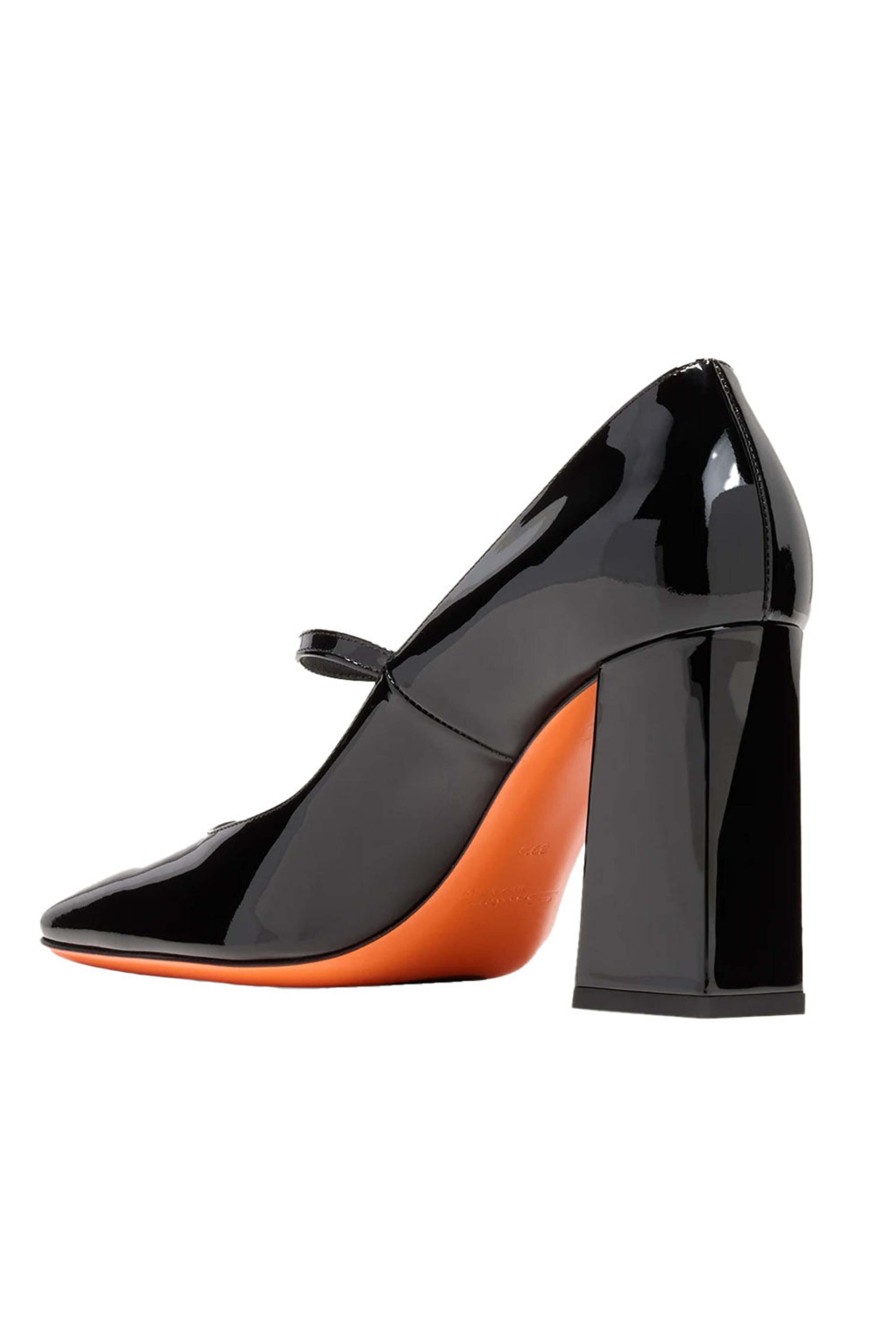 Santoni - Marta Patent 85 Mary Jane Pump in Black
