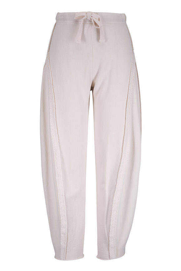 Frank & Eileen Bibi White Barrel Leg Sweatpant - view 1