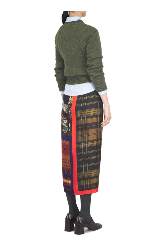 Dries Van Noten Forest Green Crewneck Sweater - view 4