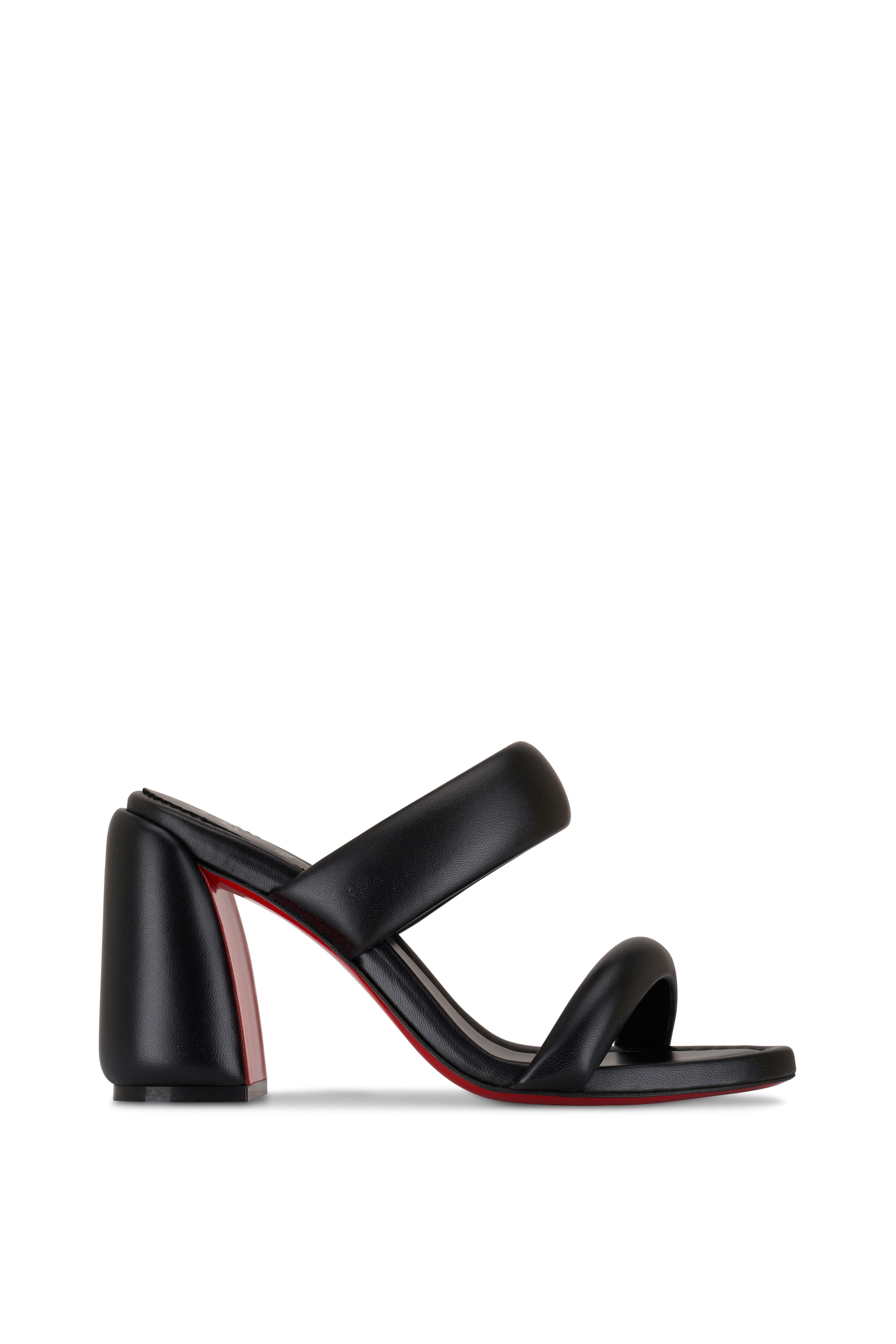 Christian Louboutin - Inflama Sab Black Leather Sandal, 100mm