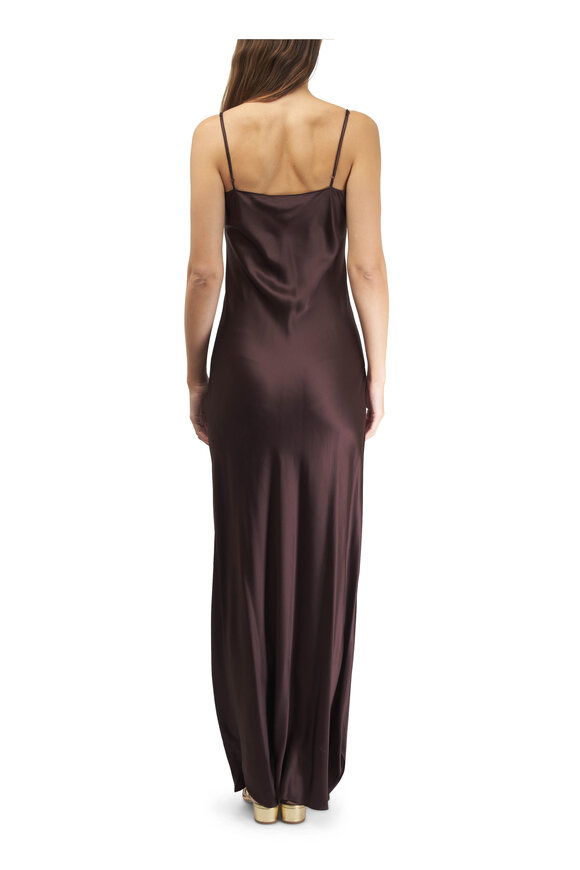 Nili Lotan - Cami Oxblood Silk Gown