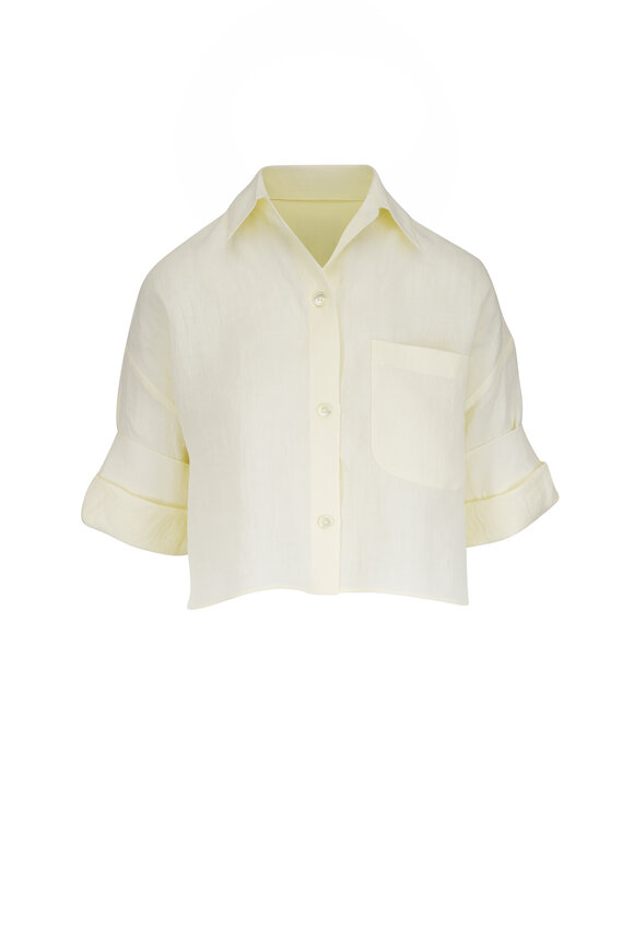 TWP Next Ex Glass Green Linen Shirt