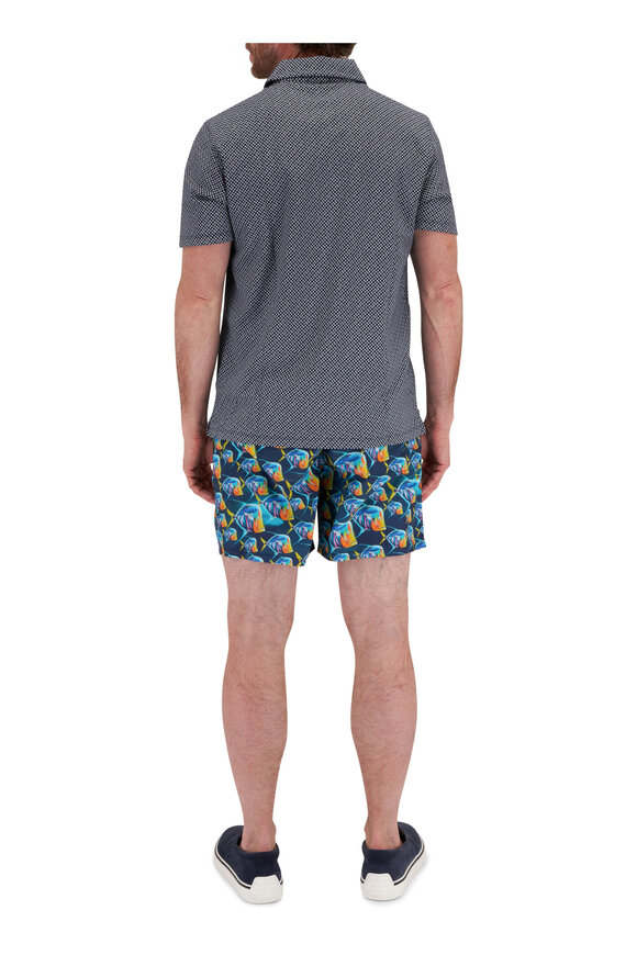 Vilebrequin - Blue Piranhas Print Swim Trunks