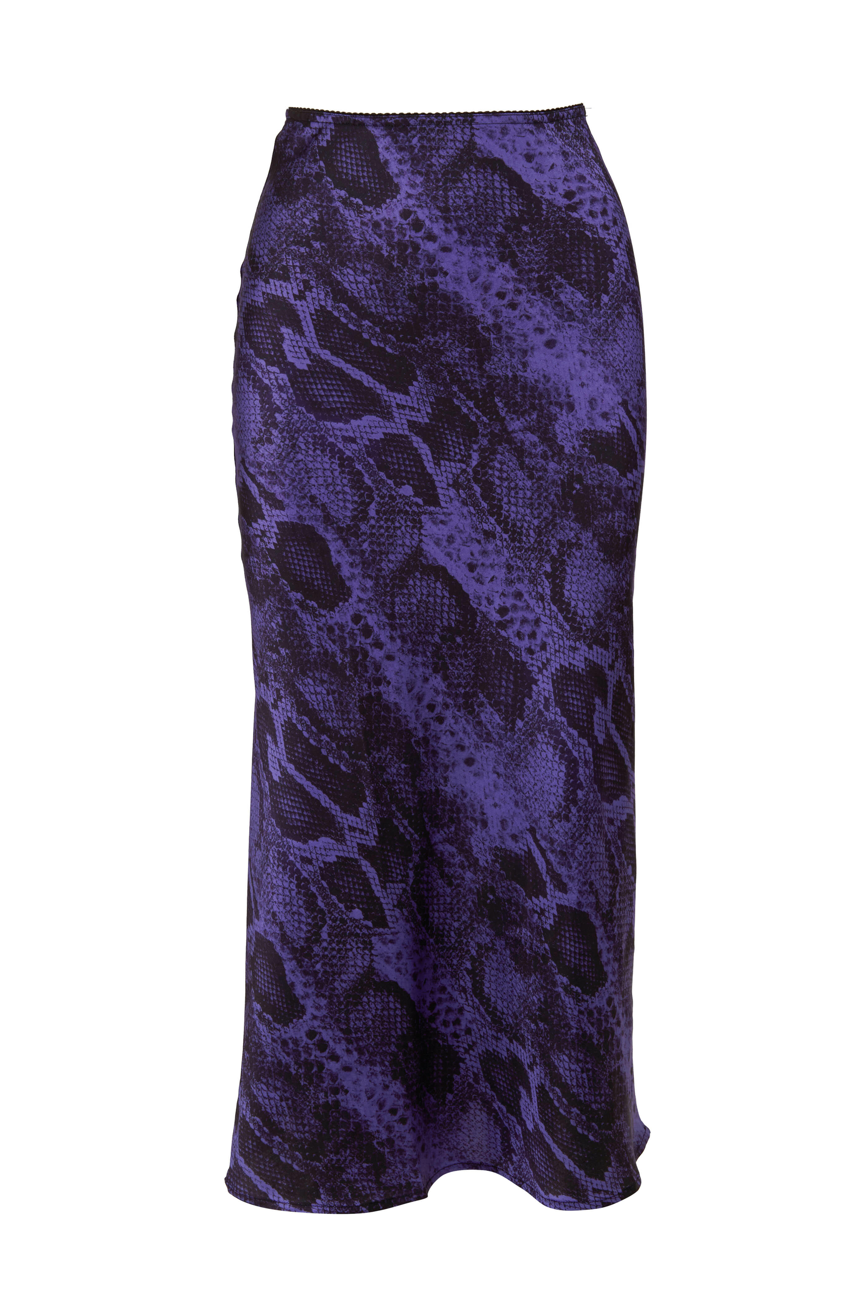 スカート The Andamane Skirts Andamane - Bella Lilac Snake Print Midi Skirt | Mitchell Stores