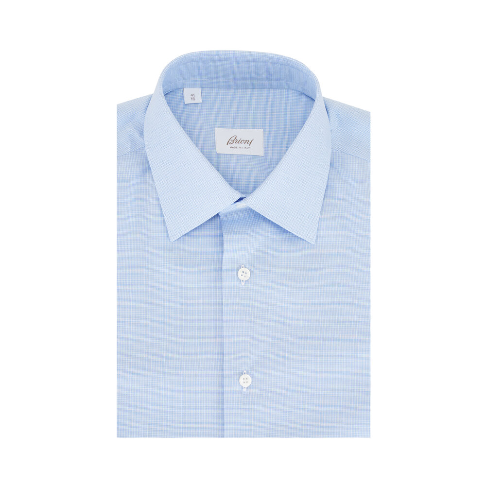 Tシャツ・カットソー Brioni SS25 Cotton shirt (SCFH0LPC013 4800) Brioni logo-embroidered Cotton T-shirt | Blue | FARFETCH