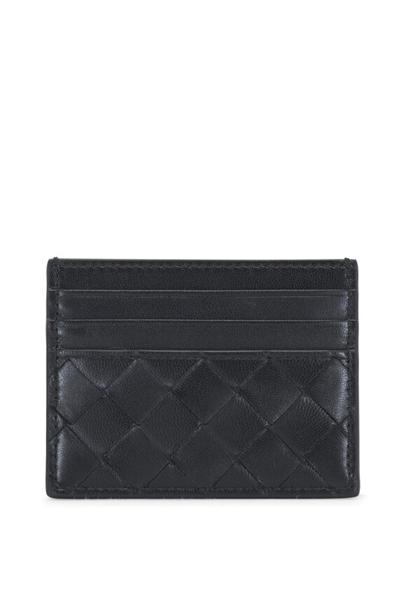 Bottega Veneta - Black Intrecciato Leather Card Case