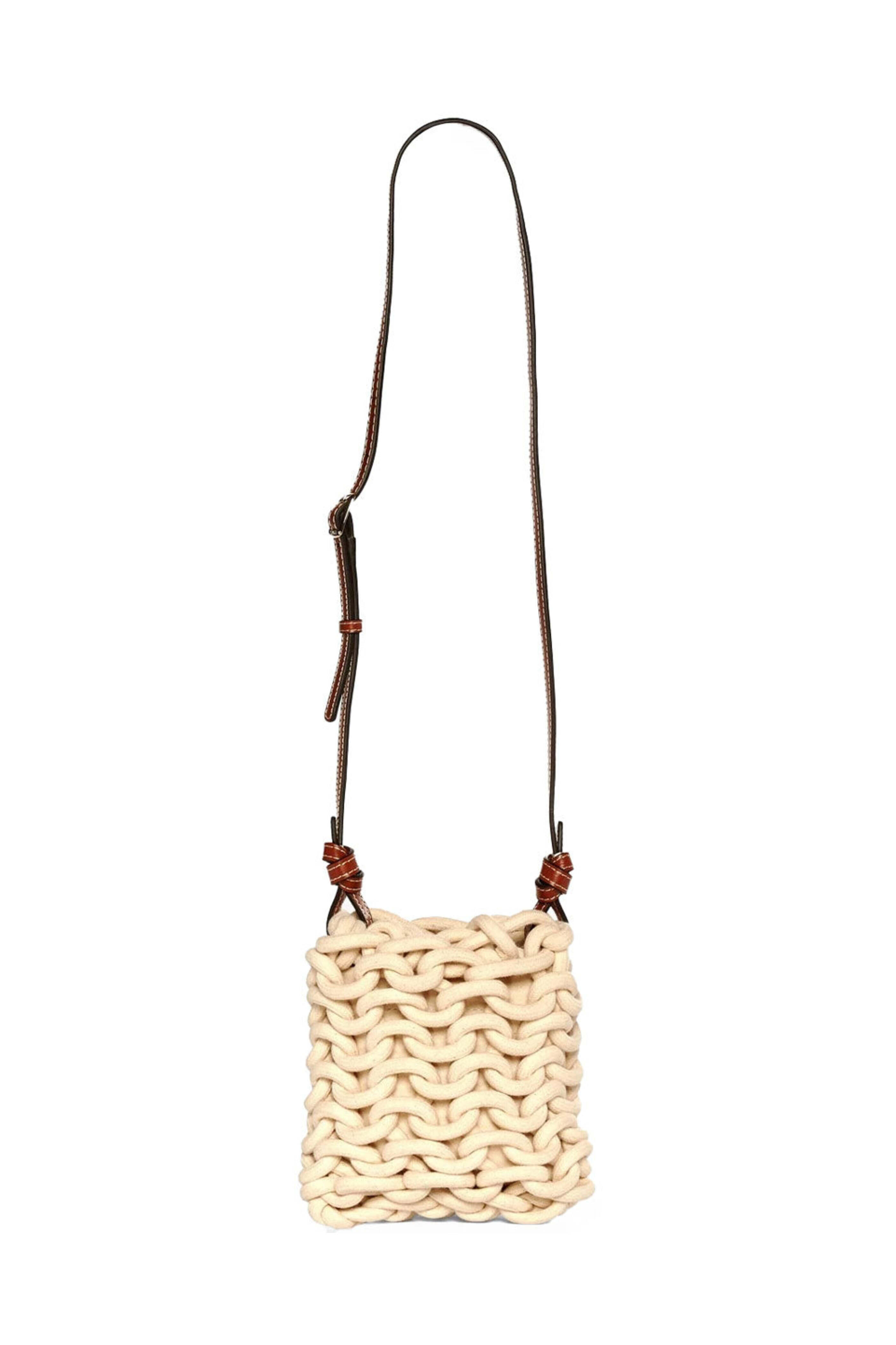 Staud - Mini Corda Crossbody Bag in Natural Tan