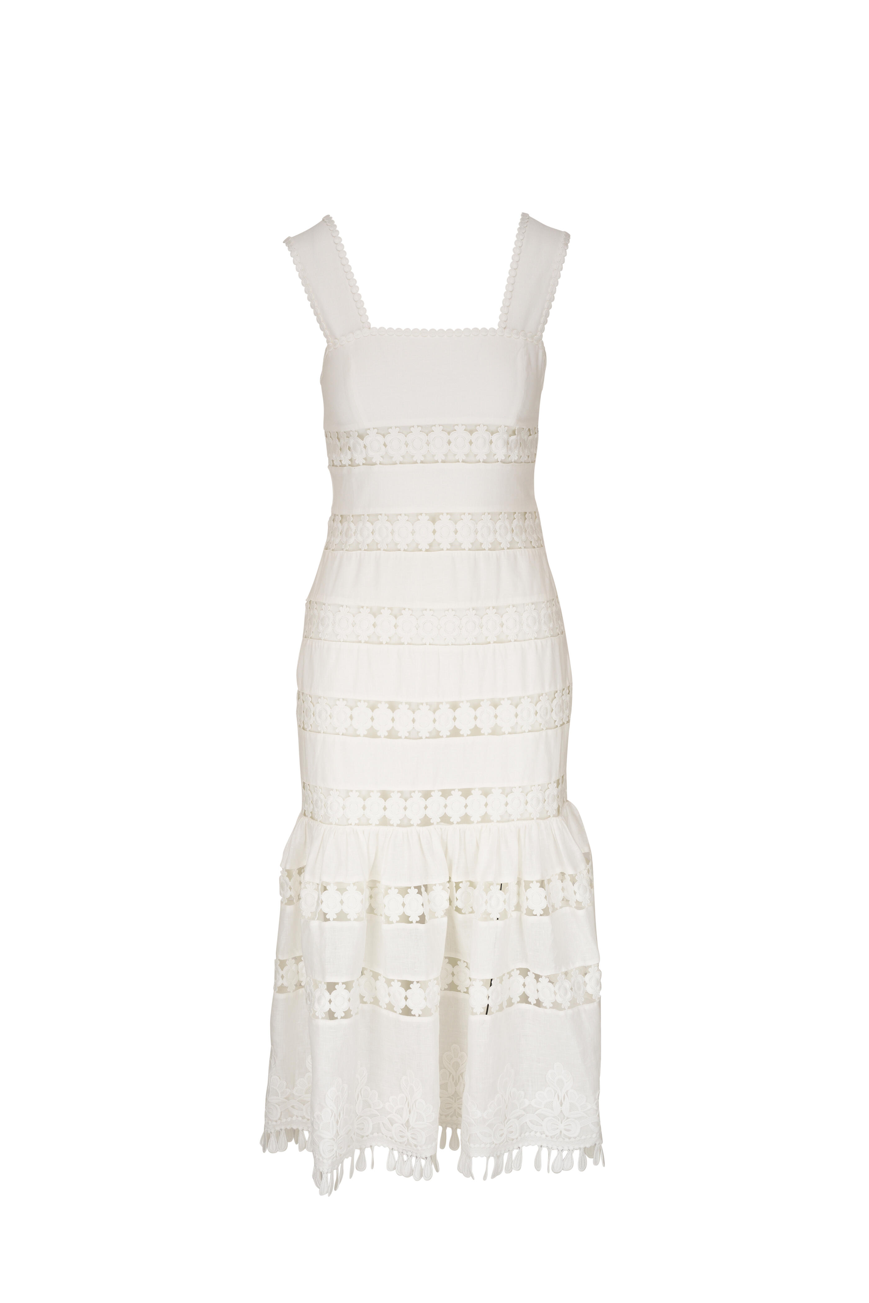 Zimmermann アイボリー フリルスカート1 Zimmermann アイボリー フリルスカート1