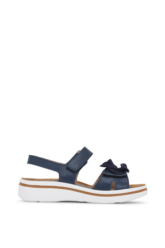 Ron White - Frances French Navy Blue Sandal