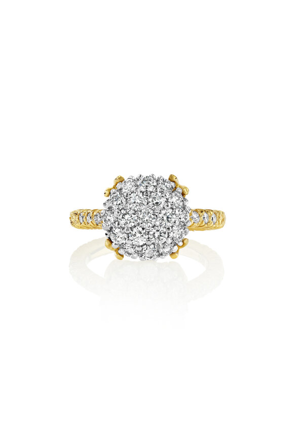 Aaron Henry Pave Diamond Top Ring - view 1