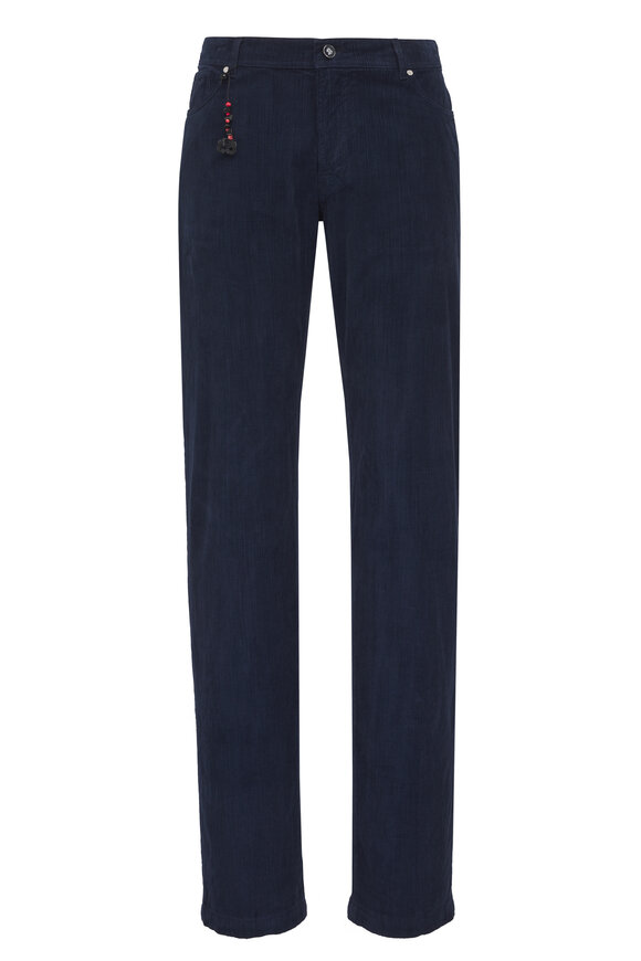 Marco Pescarolo マルコ　ペスカローロ Marco Pescarolo - Dark Navy Five Pocket Pant | Mitchell Stores