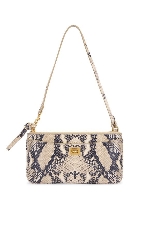 Balenciaga Rodeo Natural Leather Phone Pouch