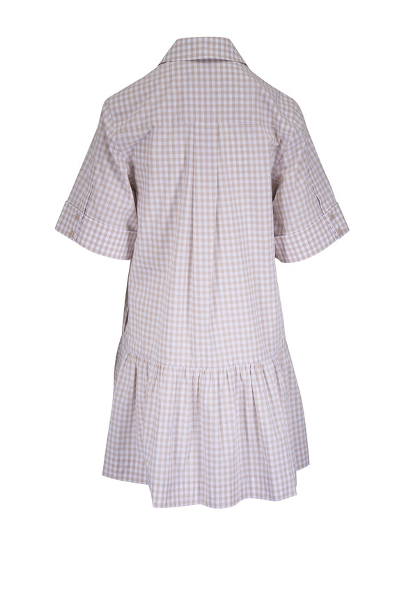 Simkhai Criss Sand Gingham Dress - view 3