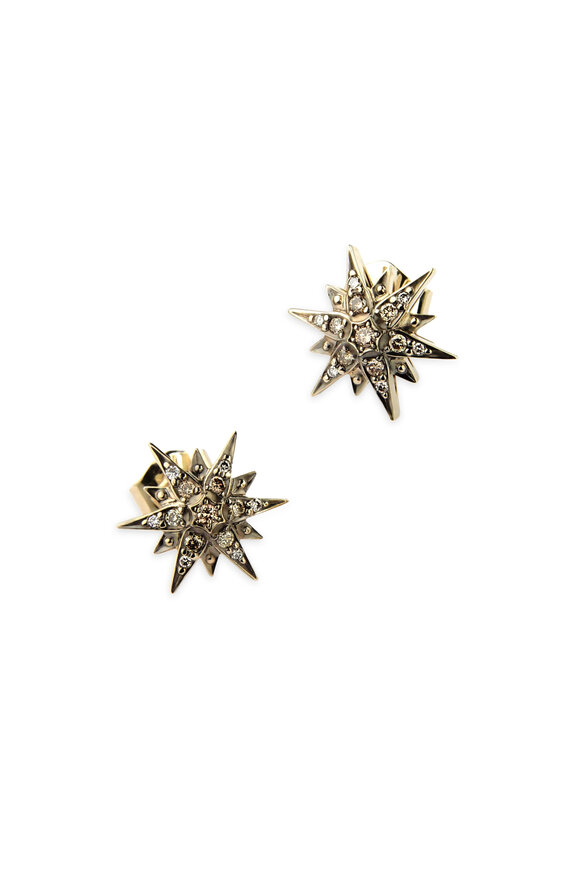 H. Stern - Noble Gold Diamond Star Stud Earrings