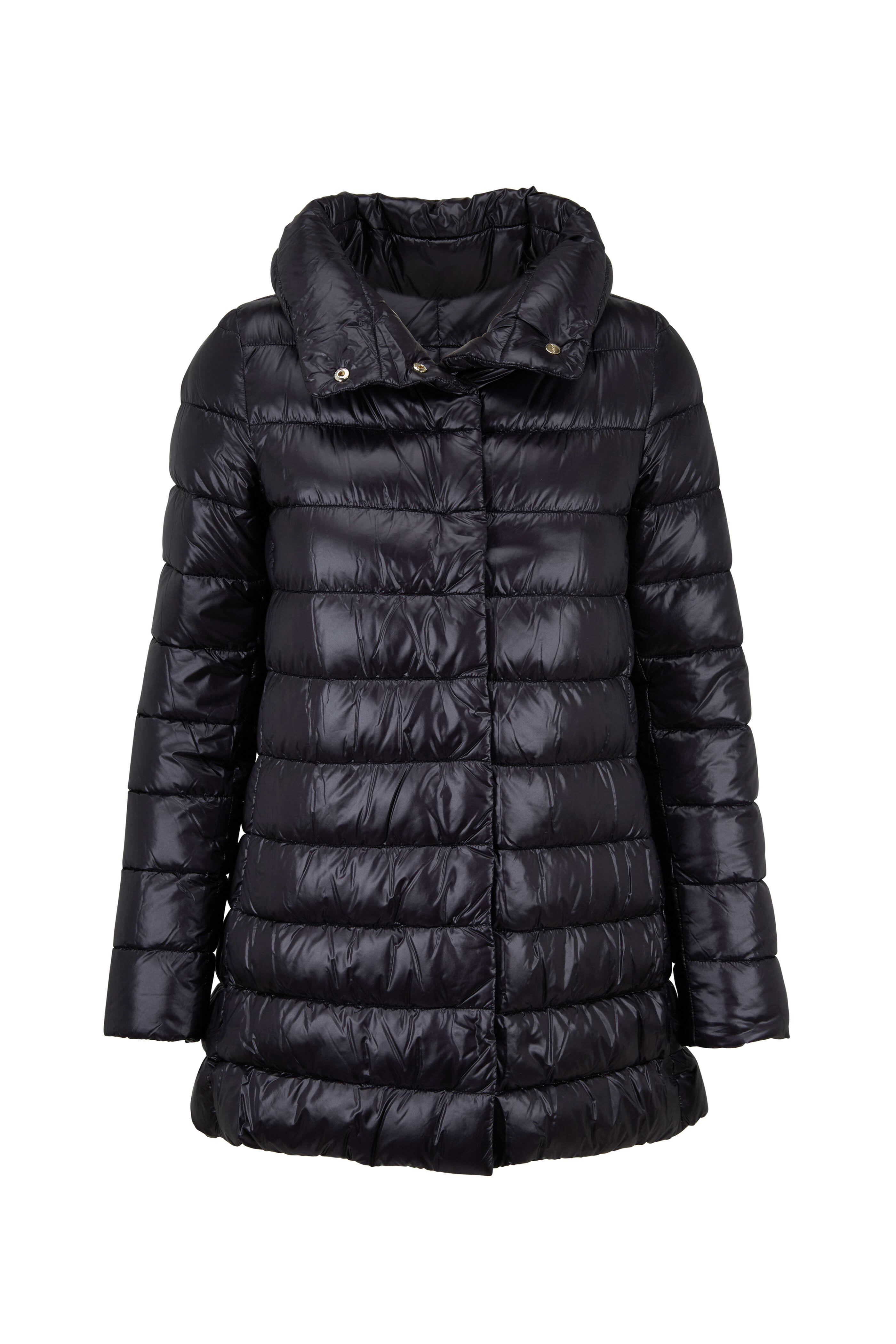 Herno - Black Hi-Low Puffer Jacket | Mitchell Stores