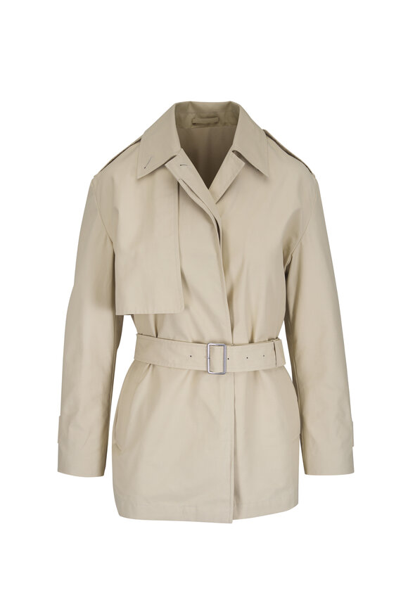 Vince Light Maiz Short Trench Coat