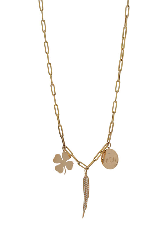 Genevieve Lau Rose Gold Charm Necklace