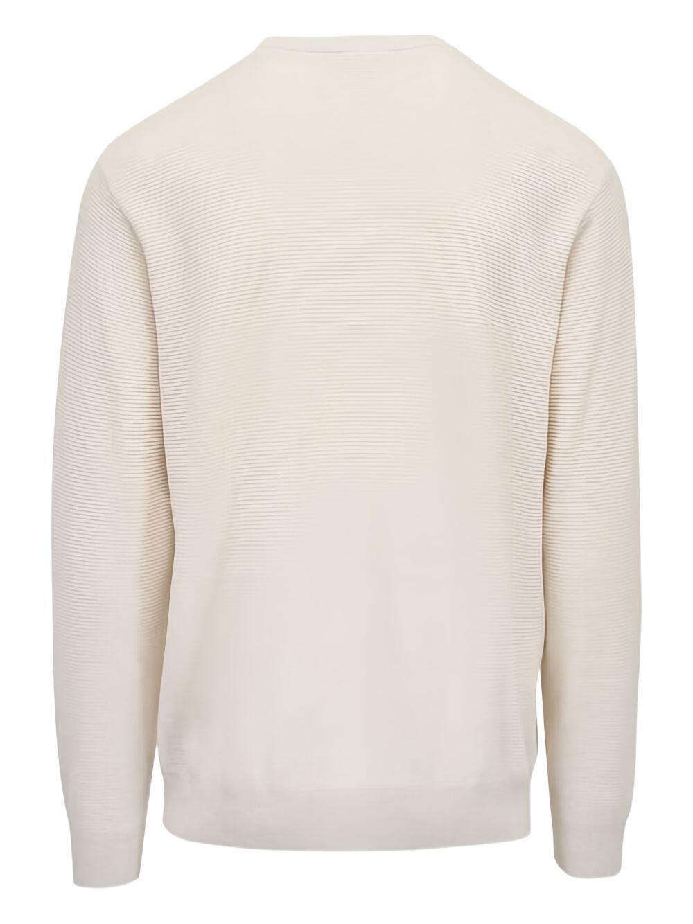 Peter Millar - Coolspun Ivory Textured Crewneck Sweater