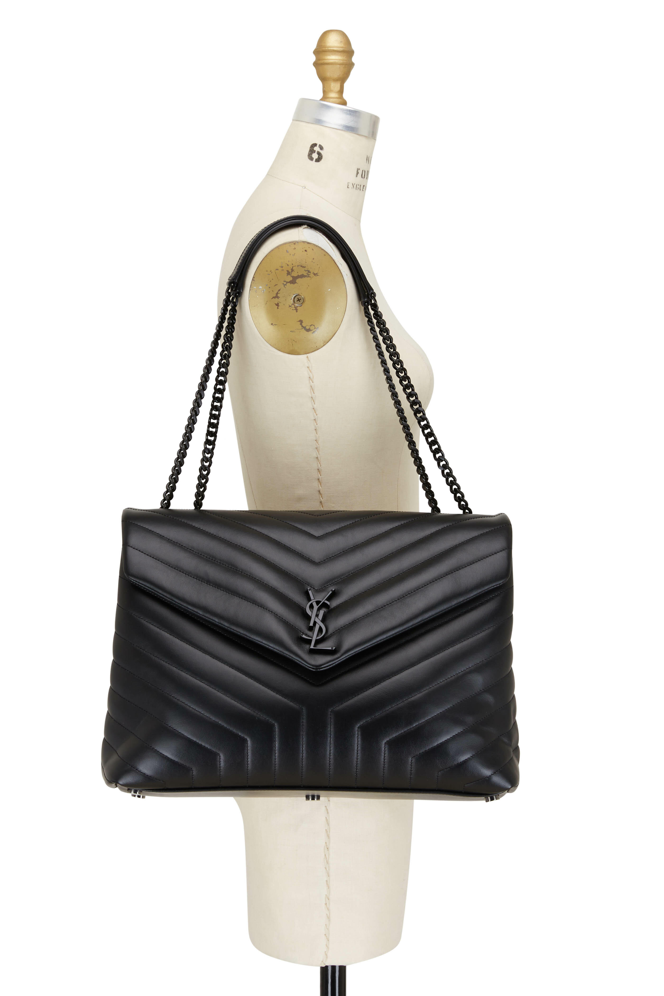 large loulou in quilted leather