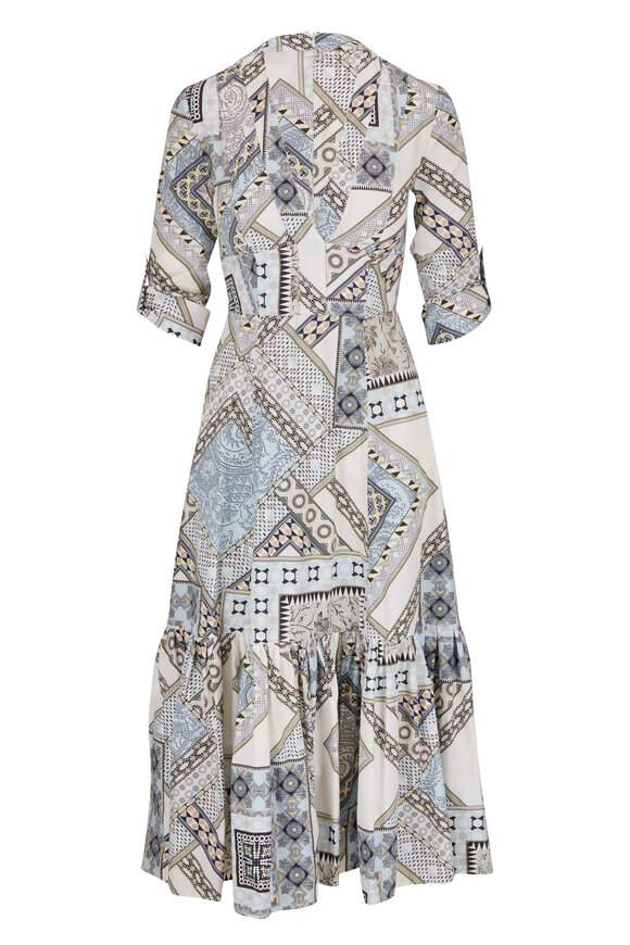 Etro - Patchwork Print Cotton Midi Dress 