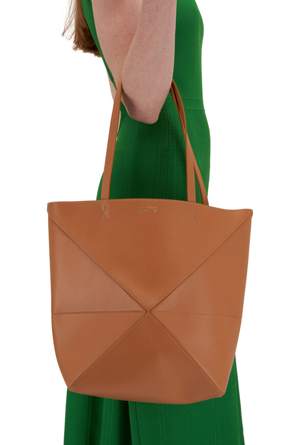 Loewe - Medium Puzzle Warm Desert Leather Tote