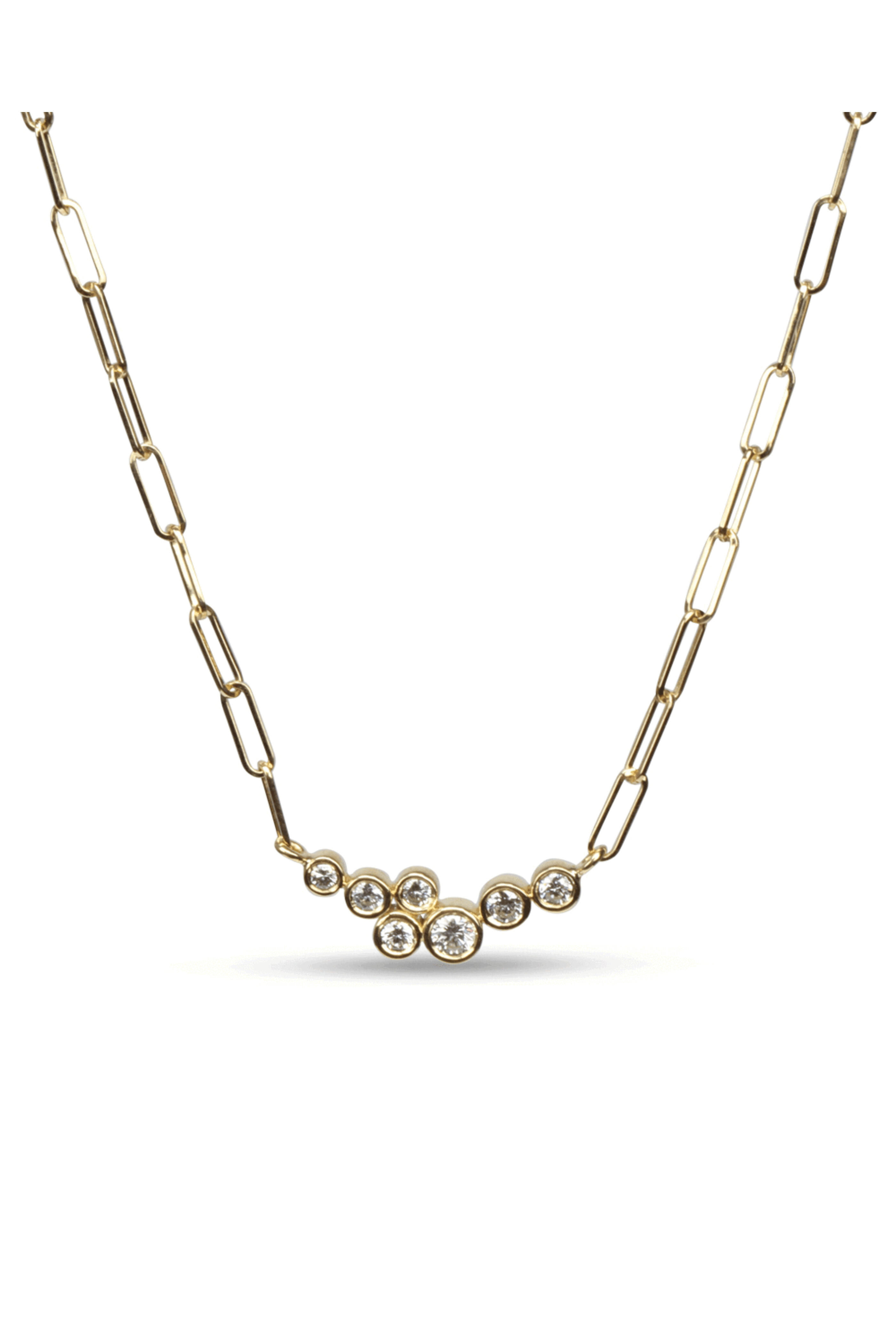 Lauren K - Diamond Bubble Link Necklace