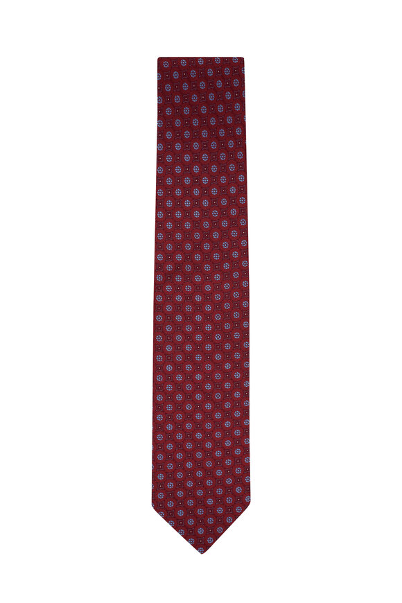 Louis Vuitton Pattern Print, Red Print Tie