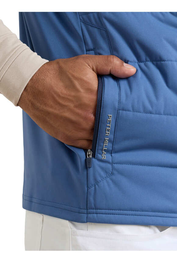 Peter Millar Windsor Blue Fuse Hybrid Vest - view 3