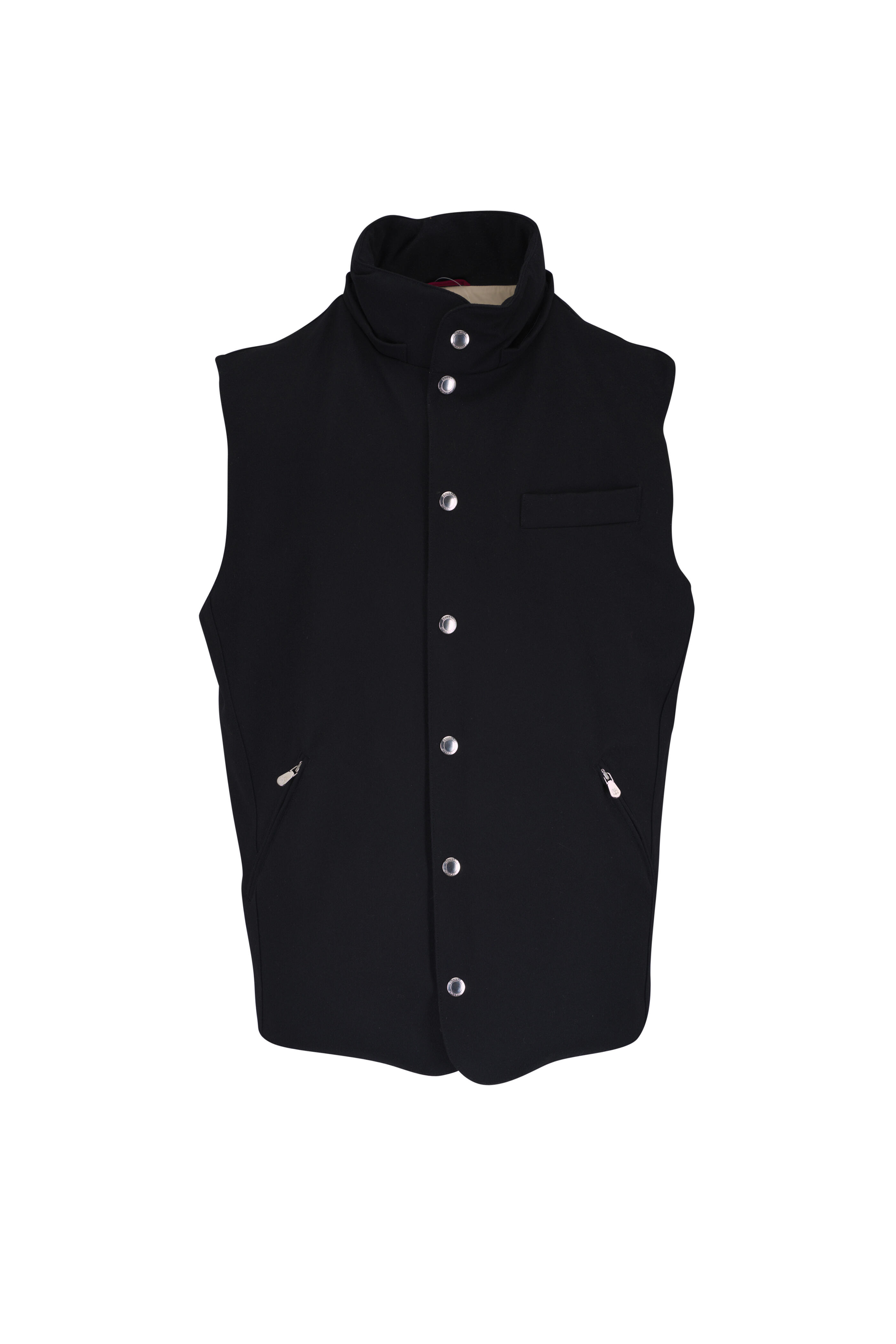 Brunello Cucinelli - Black Wool Flannel Down Vest