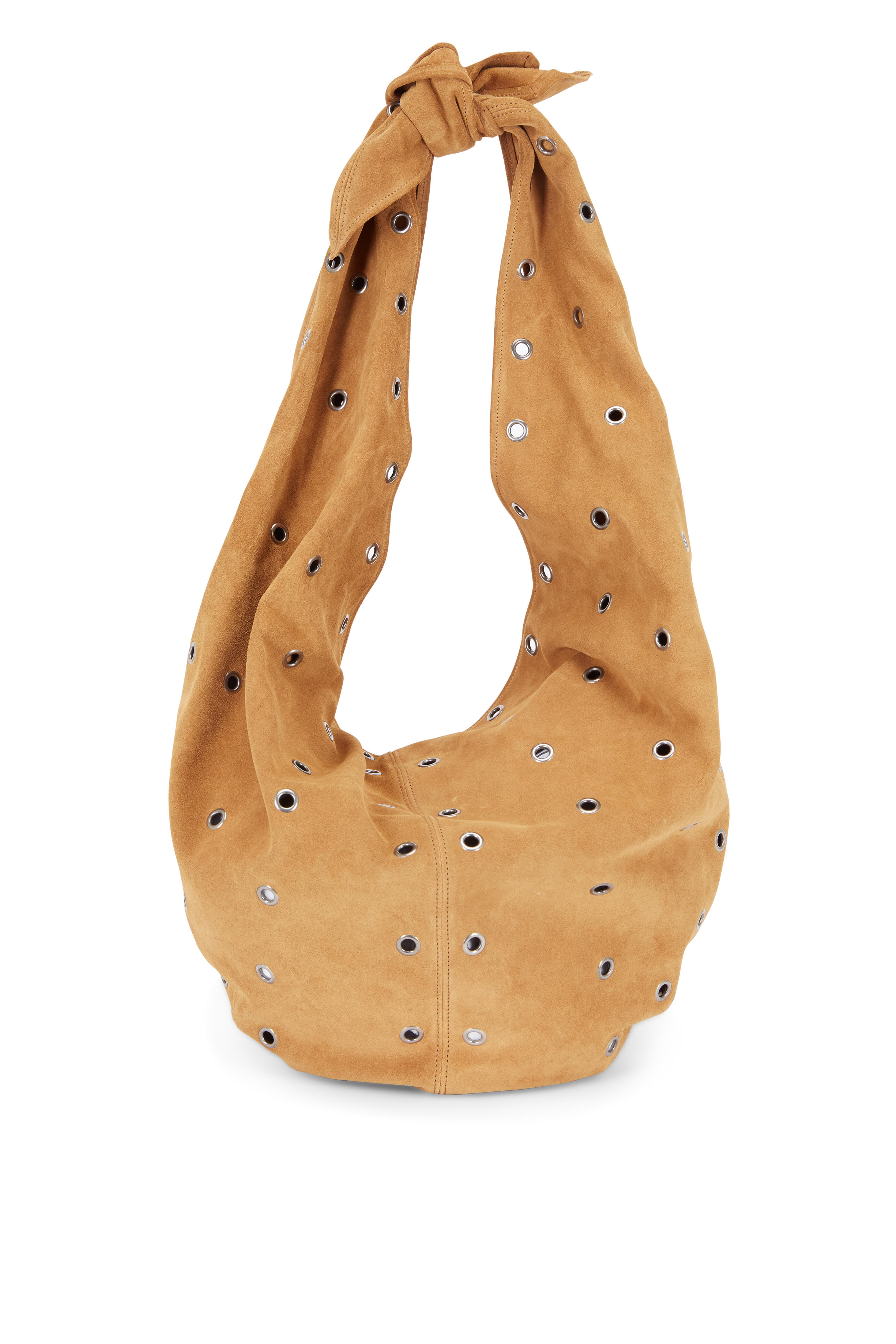 Saint Laurent - Tan Suede & Grommet Hobo Bag