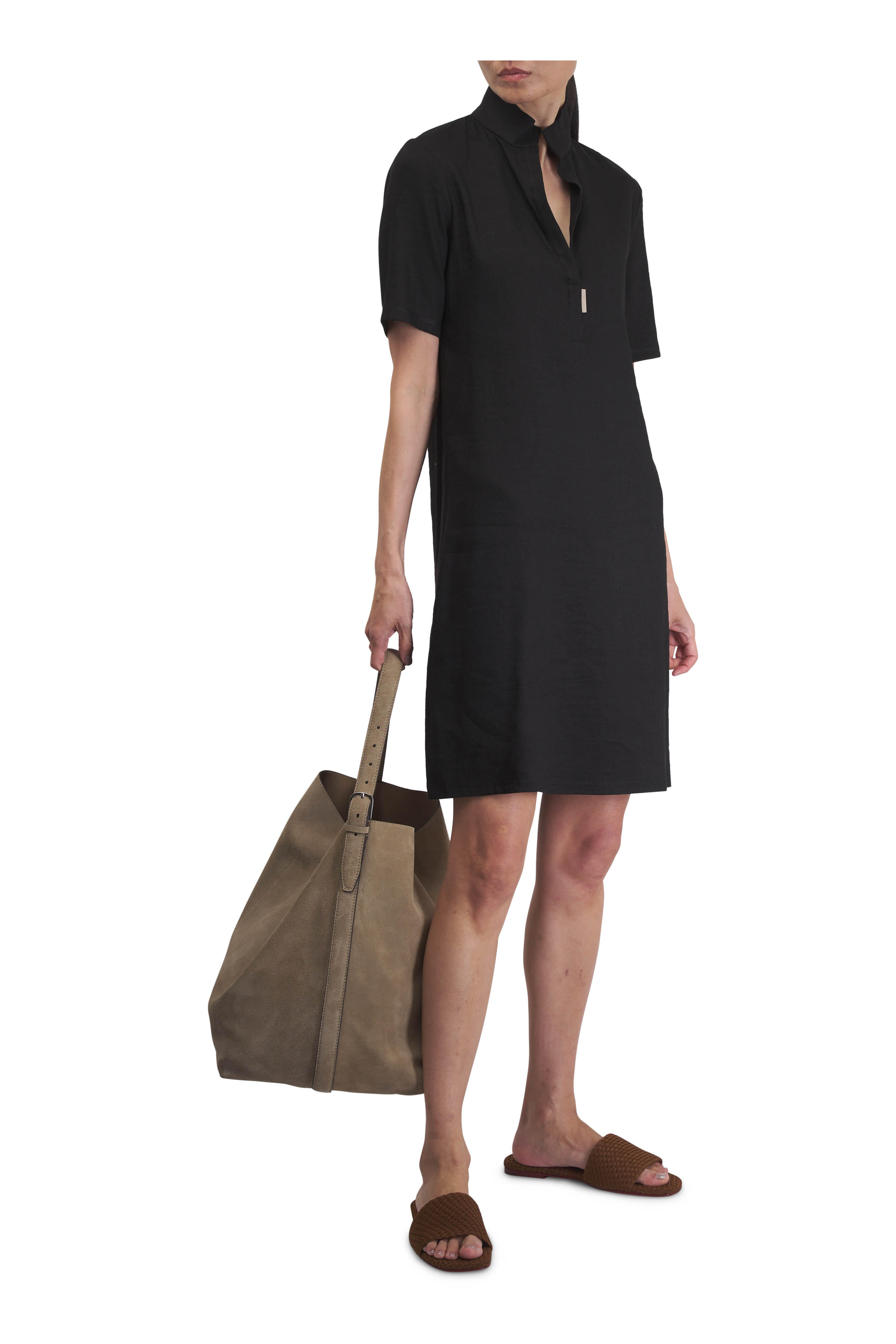 Naghedi - St. Barths Teak Handwoven Slide | Mitchell Stores