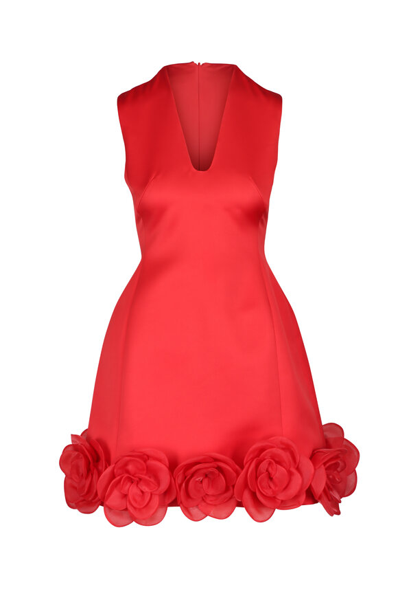 Leo Lin Scarlet Bree V Neck Mini Dress