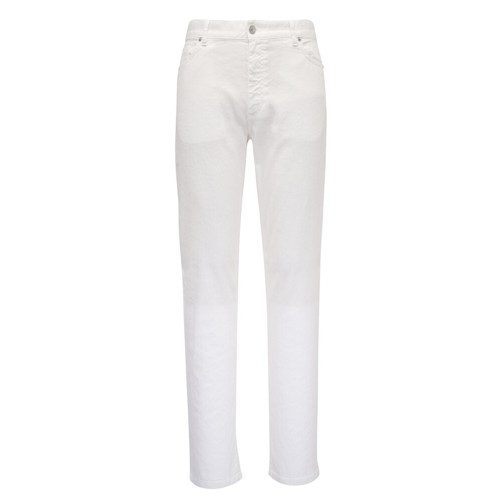 Zegna - Roccia White Stretch Linen & Cotton Pant