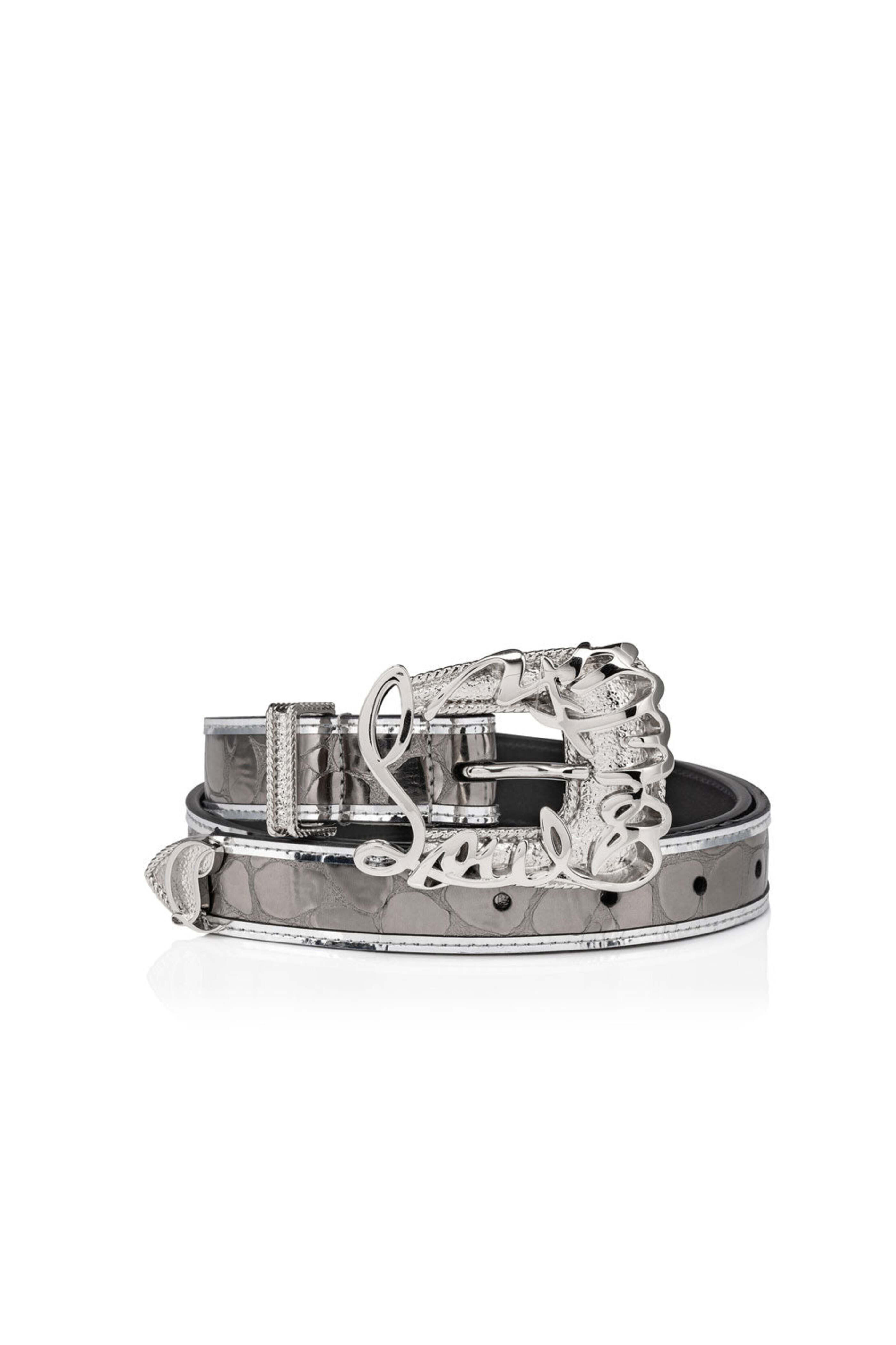 Christian Louboutin - Giddy Dundee Belt in Anthracite